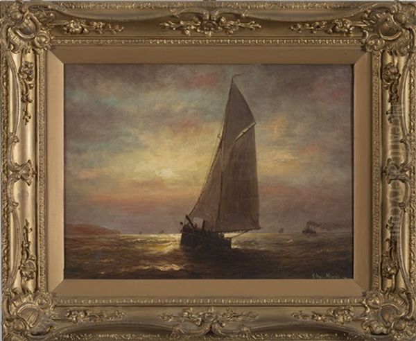 Sailing At Sunset - view 1