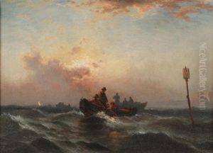 Catching Lobsters by Edward Moran