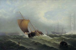 A Shipwreck by Edward Moran