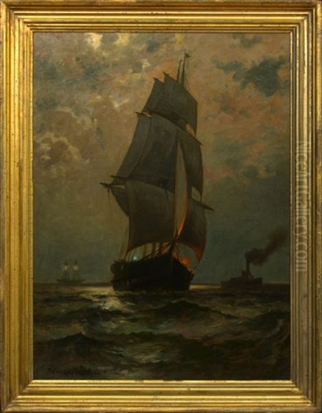 Ships Under The Moonlight - view 1