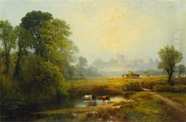 Windsor Castle From Datchet Meade - view 1