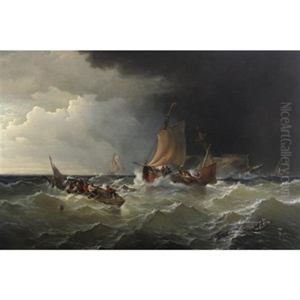 The Morning After The Gale - The Wreck - view 1