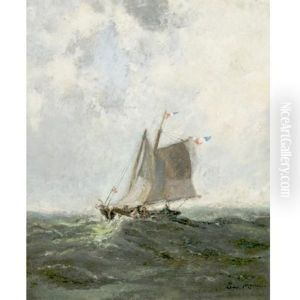 Dutch Fishing Schooner by Edward Moran