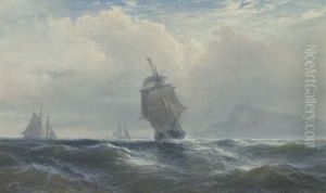 Shipping Off Portsmouth by Edward Moran
