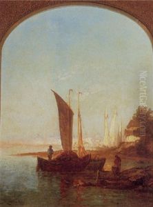 A Venetian Harbor by Edward Moran