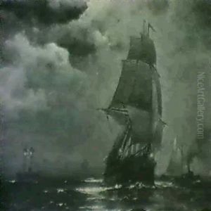 Entering New York Harbor by Edward Moran