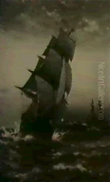 Passing Ambrose Lightship - view 1
