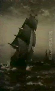 Passing Ambrose Lightship by Edward Moran