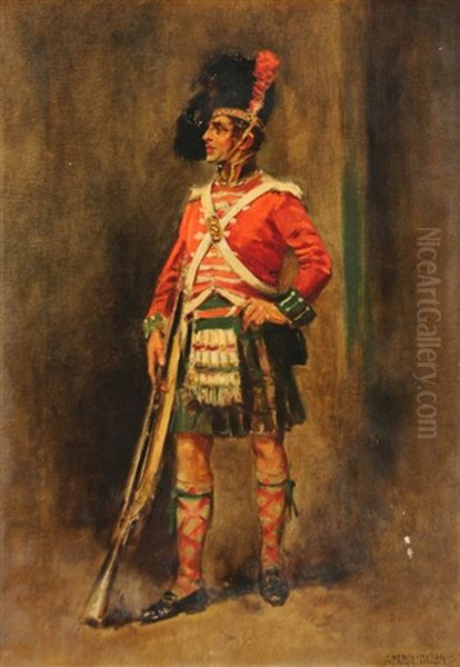 Portrait Of A Scotsman In Military Uniform - view 1