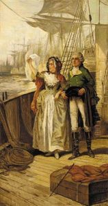 Off To The New World by Edward Percy Moran