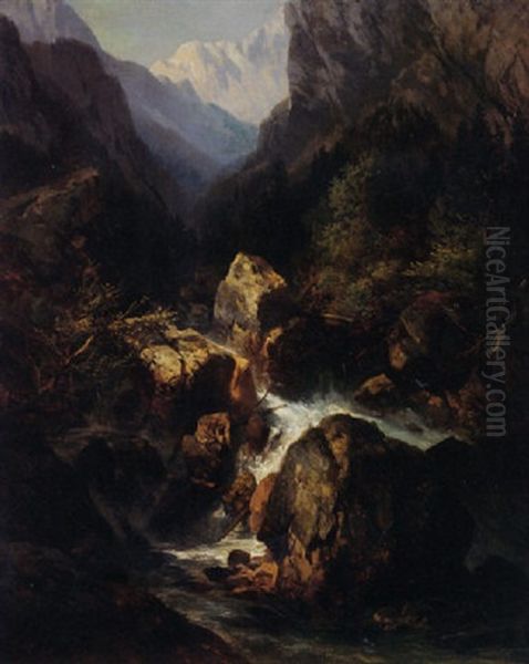 Mountain Cascade - view 1
