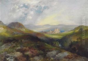 Imposicion De La Casulla A San Ildefonso Con Una Donante by Thomas Moran