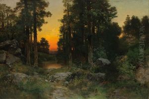 Solitude. The Coconino Forest, Arizona by Thomas Moran