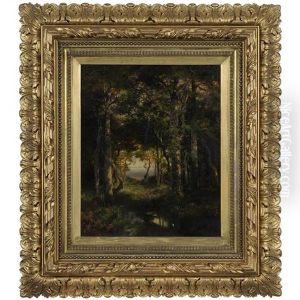 A Glimpse Of Georgica Pond, Long Island by Thomas Moran