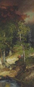 Indian Retreat by Thomas Moran