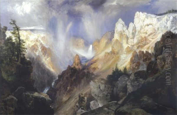 Mists In The Yellowstone - view 1
