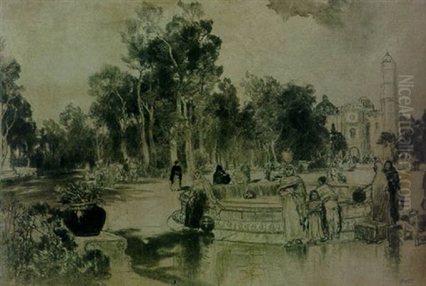 Woman At The Fountain, Vera Cruz - view 1