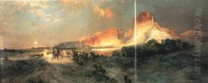 Cliffs Of Green River, Wyoming by Thomas Moran