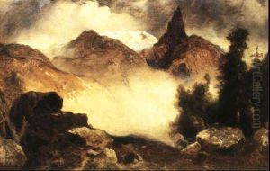 Index Peak, Wyoming, 1911 by Thomas Moran