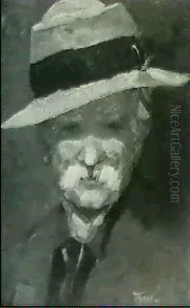 Portrait Of A Man In A Hat - view 1