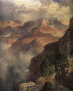 A Bit Of The Grand Canyon - Grand Canyon Of The Colorado River by Thomas Moran