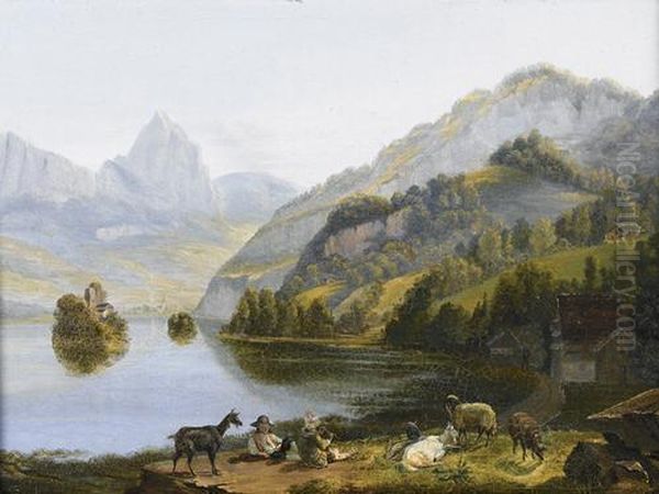 Ile De Schwanau Dans Le Lac De Lauertz - view 1