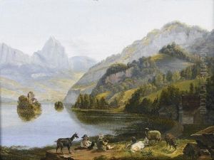 Ile De Schwanau Dans Le Lac De Lauertz
