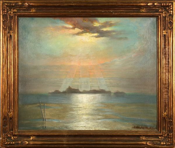 Hudson River And Beloes Island With View Of Statue Of Liberty Construction - view 1