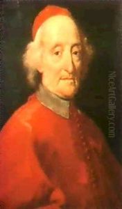 A Portrait Of A Cardinal by Giovanni Maria Morandi