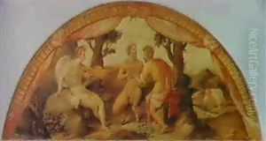 Apollo, Marsia E Il Re Mida;                                Venere E Adone by Francesco (Il Poppi) Morandini
