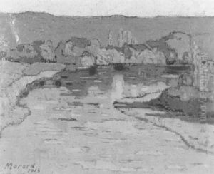 Flusslandschaft Im Herbst by Arthur Morard