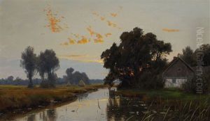 Zmierzch Nad Rzeka by Walter Moras