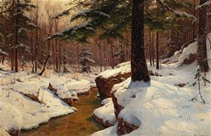 A Sunny Day In Winter by Walter Moras