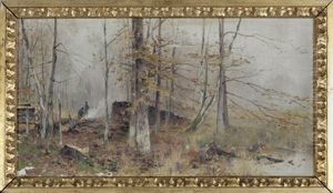 Waldpartie Bei Tussein, Ostpreussen Waldpartie Bei Tussein, Ostpreussen