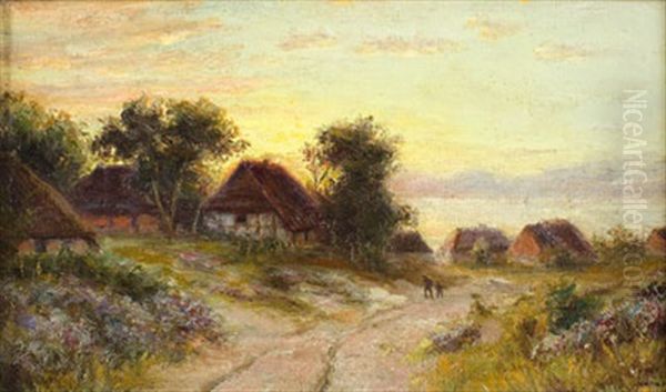 Sonnenuntergang Uber Dem Dorf - view 1