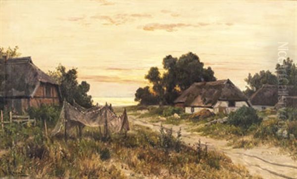 Dorfstrase Im Sonnenaufgang - view 1