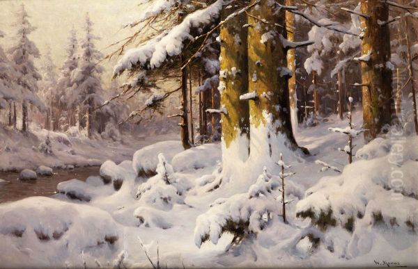 Winterliche Waldlandschaft - view 1