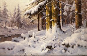 Winterliche Waldlandschaft Winterliche Waldlandschaft