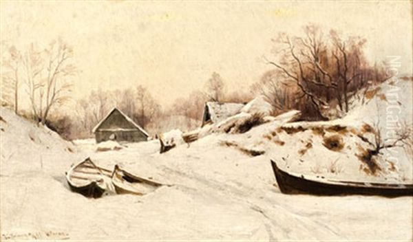 Weg Zum Dorf Im Winter - view 1