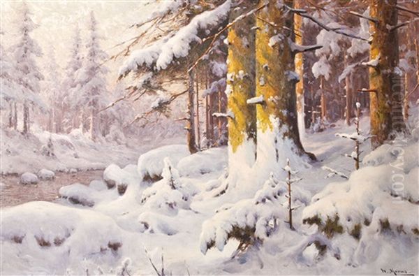 Winterlicher Wald - view 1