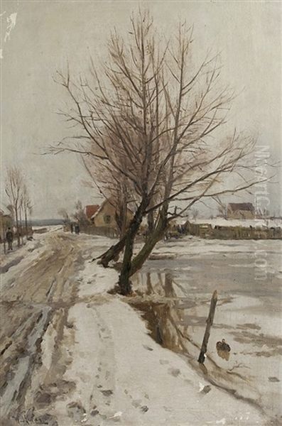 Winter An Der Landstrase - view 1