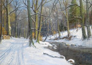 Bachlandschaft Im Winter