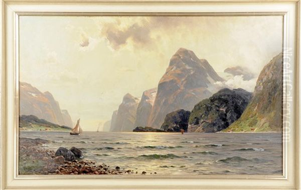 Fjordlandschaft Mit Booten - view 1