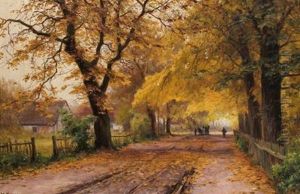 Herbstliche Allee by Walter Moras