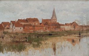 Town In Northern Germany by Walter Moras