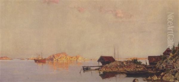 Sommeraften Ved Den Norske Kyst - view 1
