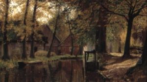 Herbstlichen Stimmung Im Spreewald by Walter Moras