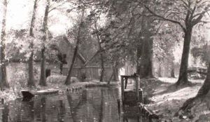 Wooded Landscape With Cabin