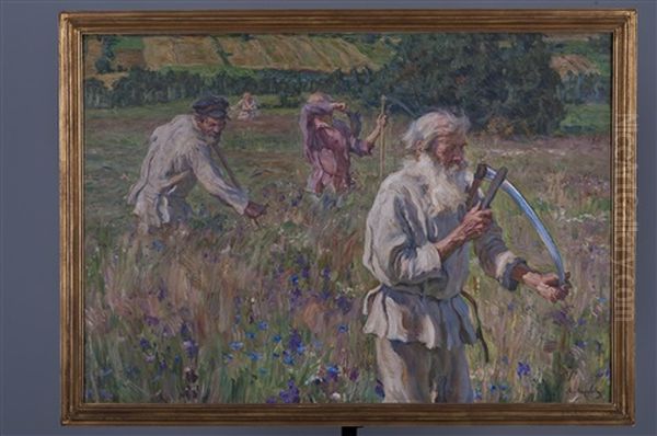 Scything The Grass - view 1