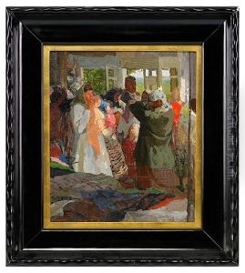 Trying On Headscarves by Alexandre Victor Moravov